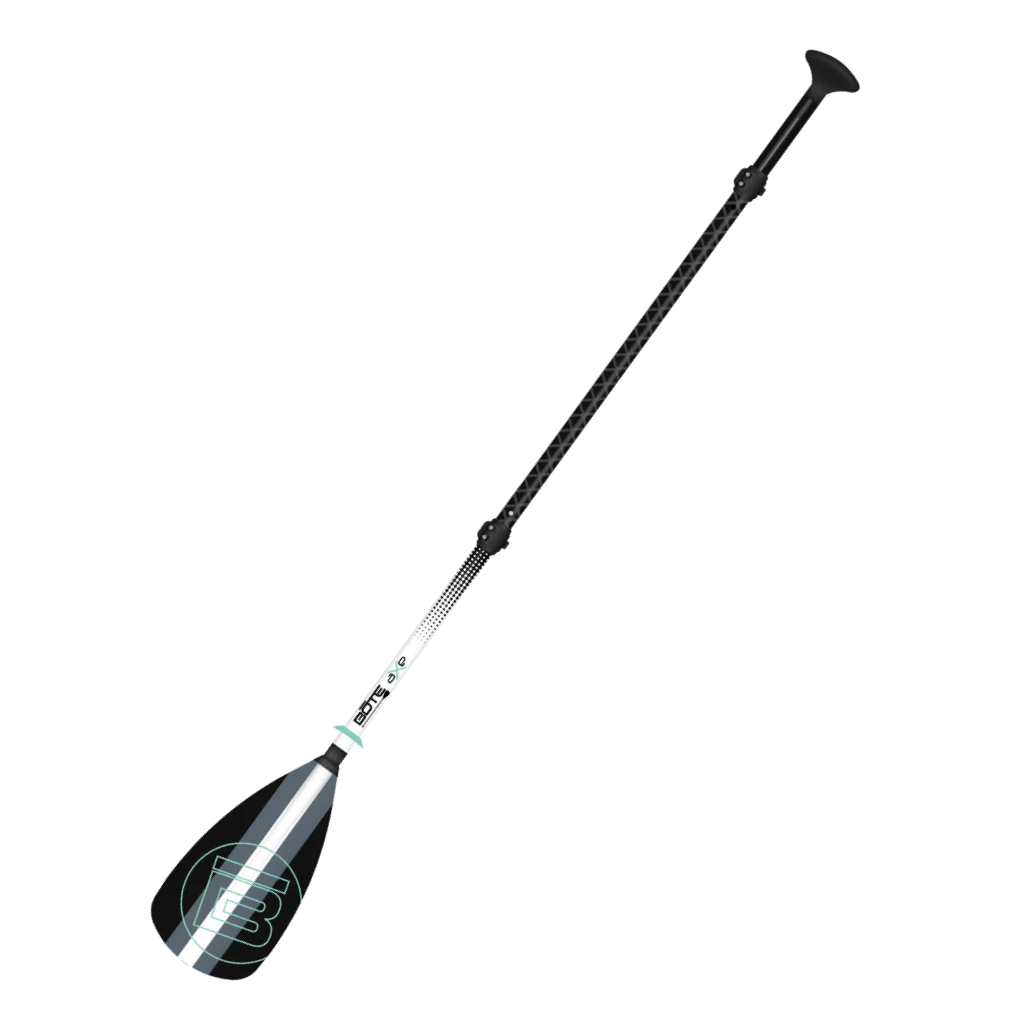 4-Piece Hybrid Adjustable Fiberglass Paddle Black - Image 3
