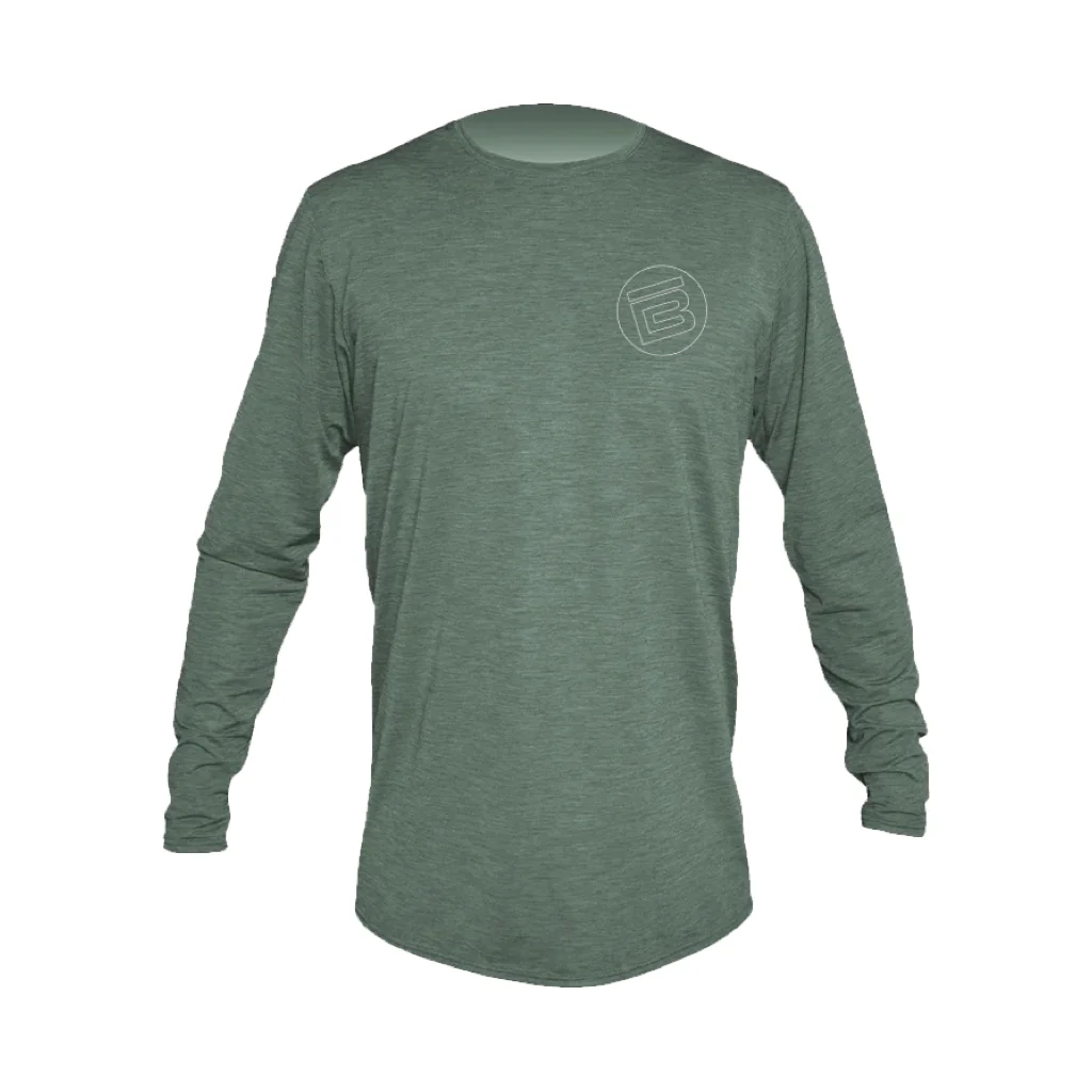 Men's Low Pro Tech Long Sleeve Dark Olive Heathered