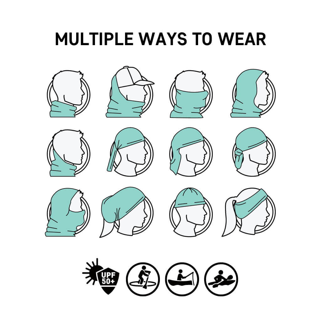 Native Patchwork UPF 50+ Multifunctional Neck Gaiter - Image 4