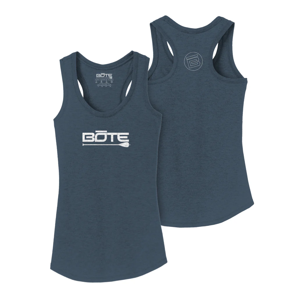 Womens BOTE Logo Navy Tank - Image 3