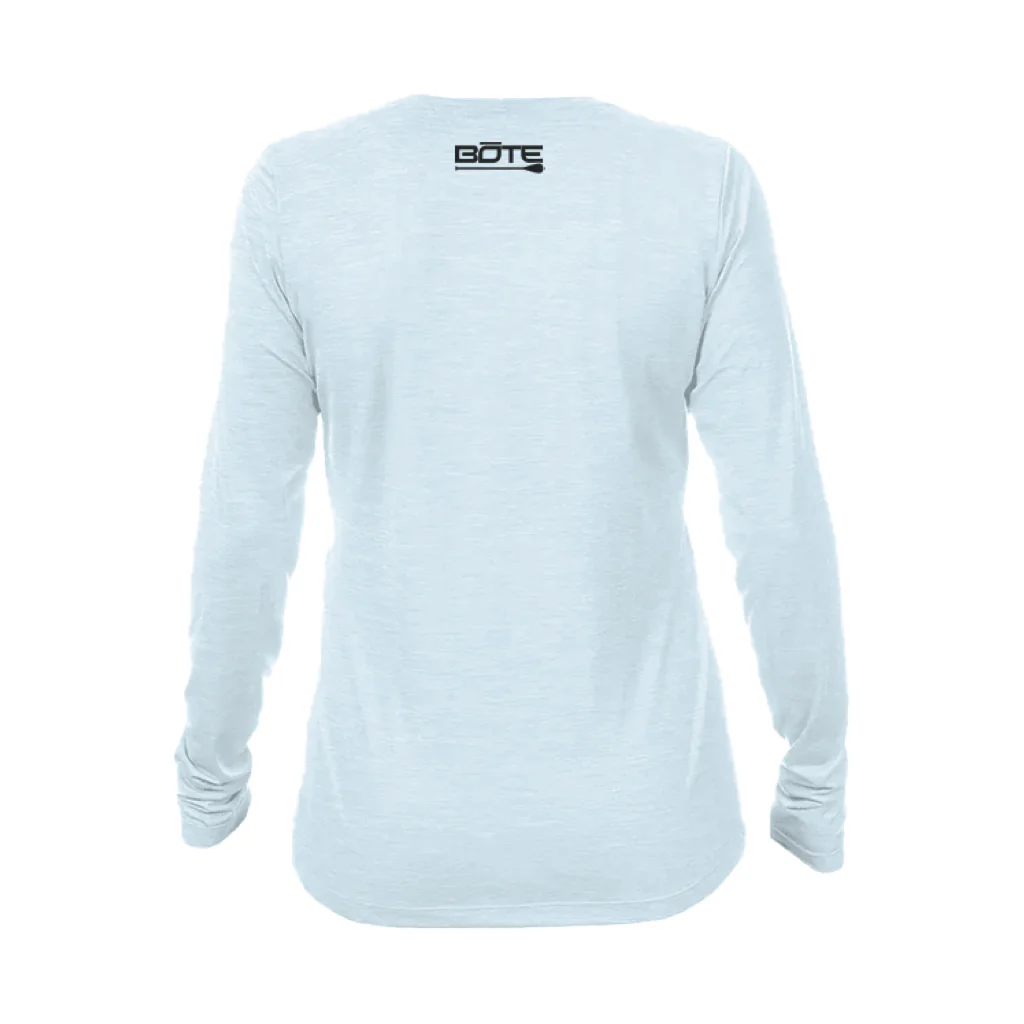 Women's Breeze Tech Long Sleeve Sky Heathered - Image 3