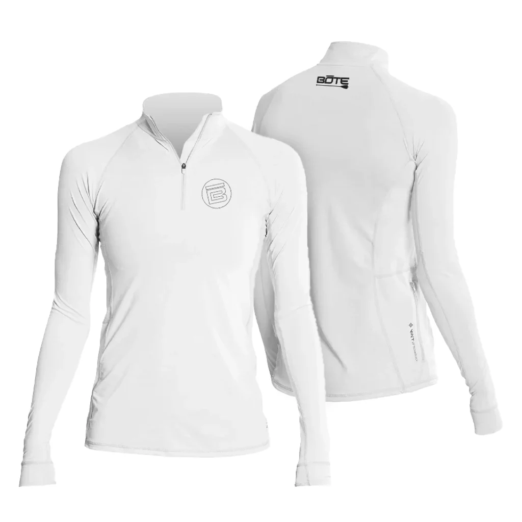 Women's Flight Tech Long Sleeve White Heathered - Image 2